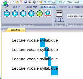Progression lecture par syllabes